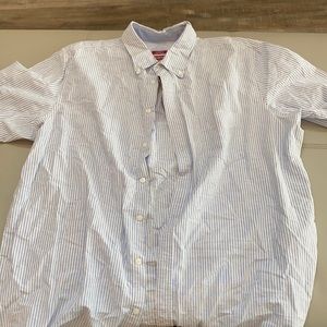 Merona brand, Men’s , 2XL, Blue and white shirt